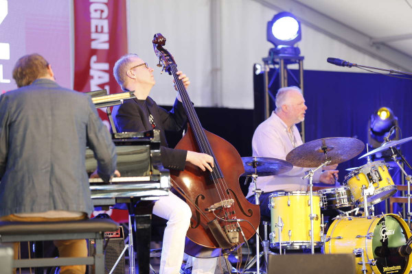 Daniel Tilling, Hans and Bengt Stark at Bangen Jazzfestival, Sandviken 2015