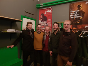 Kristian Leth, Filip Jers, Jacob Fischer, Bjarke Fahlgren & Hans at Fasching december 2018