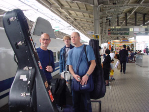 Sweet Jazz Trio at Kyoto Station, Japan 2002. Photo: Jan Backenroth
