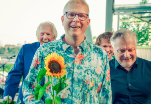 Svante Thuresson & Hans Backenroth Trio: Svante, Hans Leo Lindberg & Jocke Ekberg at Blå Måndag/Skansen in Stockholm 2018. Photo Dale Michelsohn